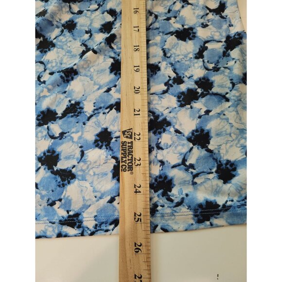Charter Club Blouse Womens Size 3X Blue Floral Sleeveless Cowl Neck Top - Picture 6 of 8